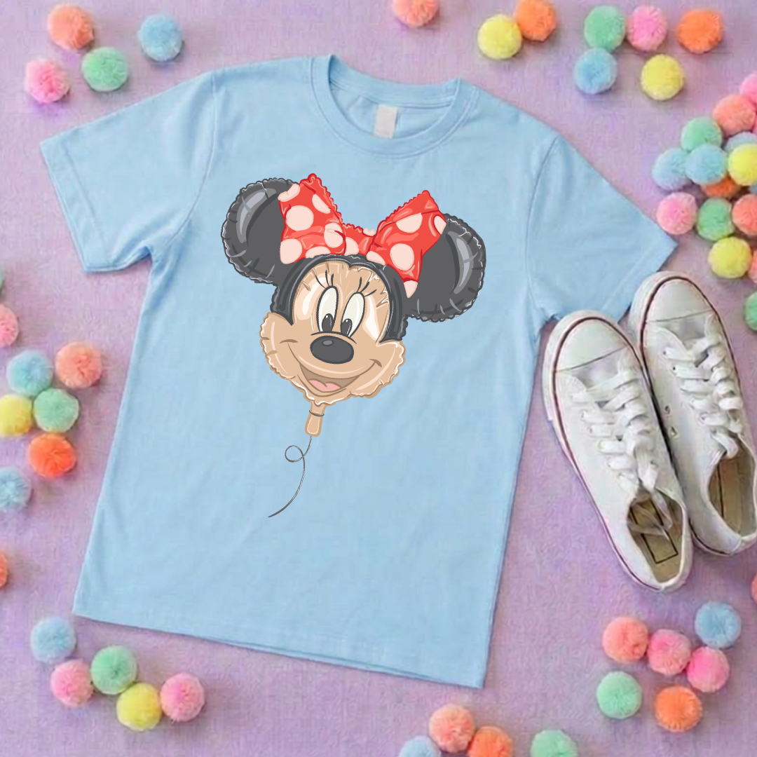Mouse Balloon, Printed T-Shirt, Florida, Orlando, Magical World - Adults & Kids Sizes