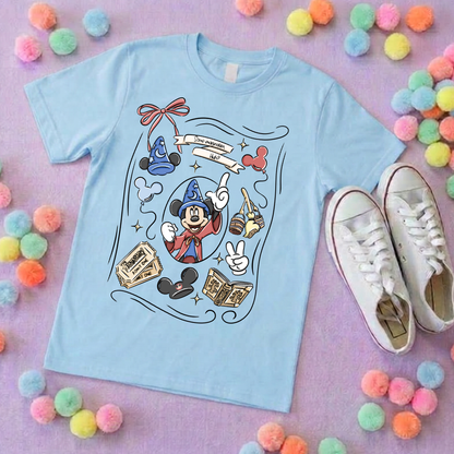Magical Sorcerer, Full Art Printed T-Shirt, Florida, Orlando, Magical World - Adults & Kids Sizes