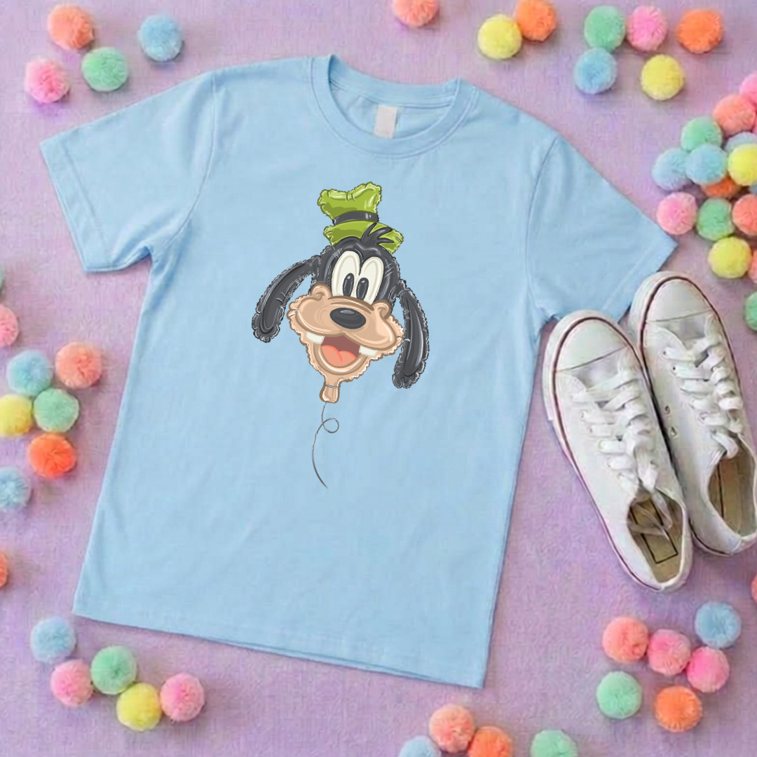 Goofy Balloon, Printed T-Shirt, Florida, Orlando, Magical World - Adults & Kids Sizes
