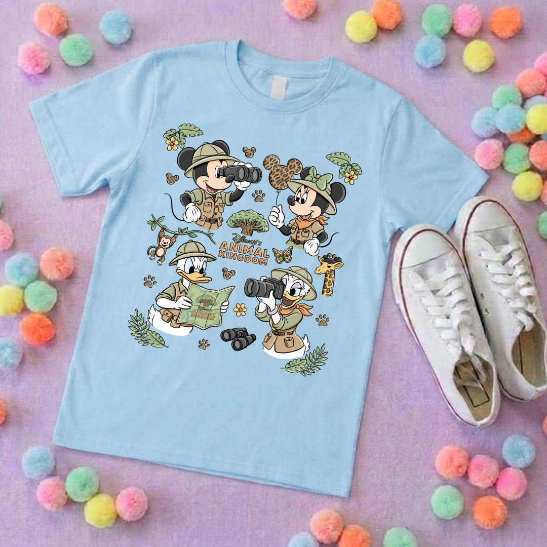 Animal Kingdom Full Art Park Life T-Shirt, Ears, Florida, Orlando, Cruise Holidays T-Shirts, Holiday Outfits - Adults & Kids Sizes - Cotton T-Shirt (Copy)