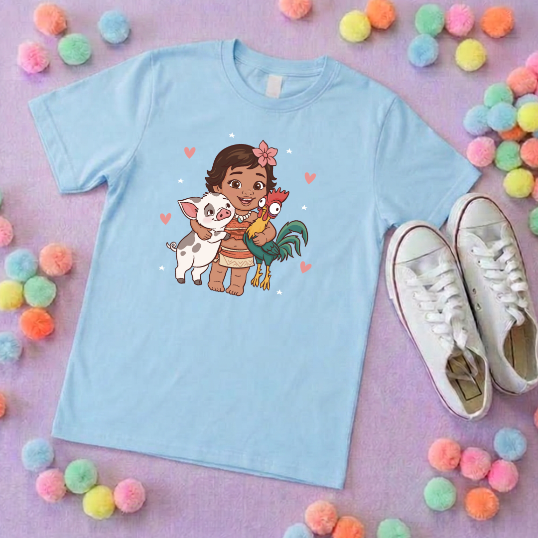 Moana Baby Besties, Polynesian Hotel Theme Inspired T-Shirts, Inspired Printed T-Shirt, Princess Movie, Princess- Adults & Kids Sizes - Cotton T-Shirt