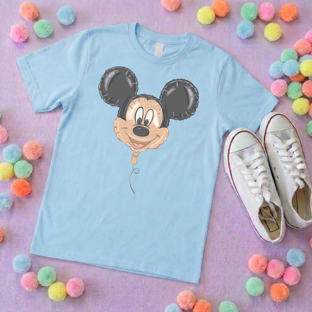 Mouse Balloon, Printed T-Shirt, Florida, Orlando, Magical World - Adults & Kids Sizes