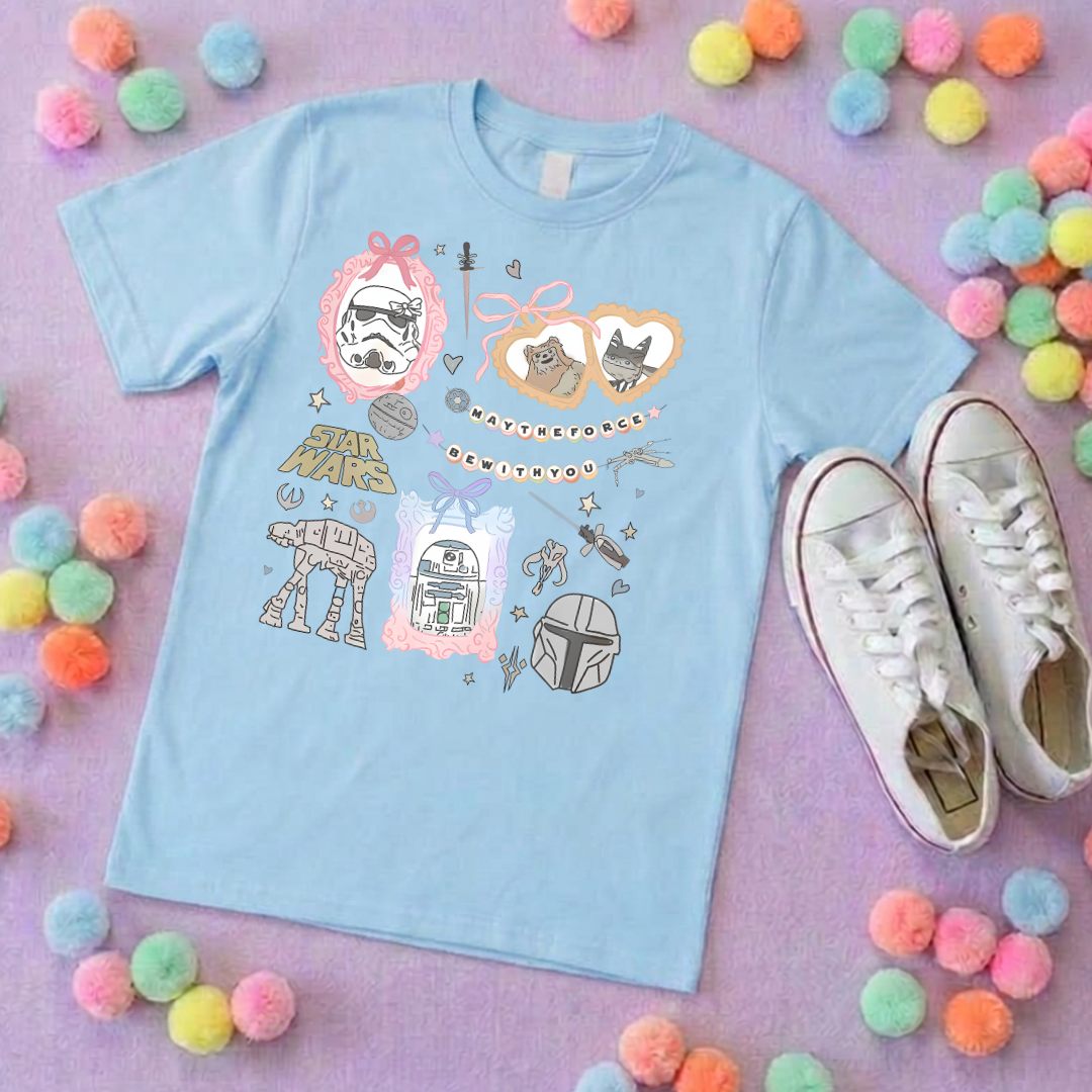 Galaxy Friends Park Life T-Shirt, Ears, Florida, Orlando, Cruise Holidays T-Shirts, Holiday Outfits - Adults & Kids Sizes - Cotton T-Shirts