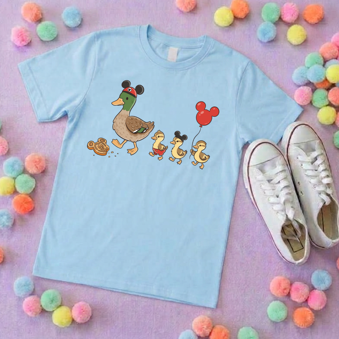 Park Ducks, Park Life T-Shirt, Ears, Florida, Orlando, Cruise Holidays T-Shirts, Holiday Outfits - Adults & Kids Sizes - Cotton T-Shirt