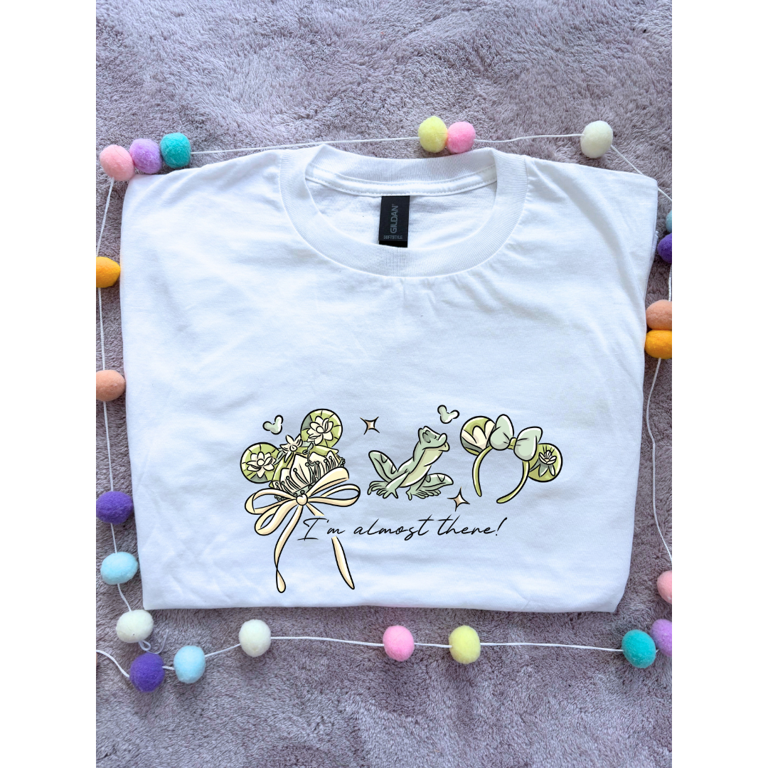 Bayou Frog Princess Inspired Printed T-Shirt, Princess Movie, Mouse Ears, Princess- Adults & Kids Sizes - Cotton T-Shirt