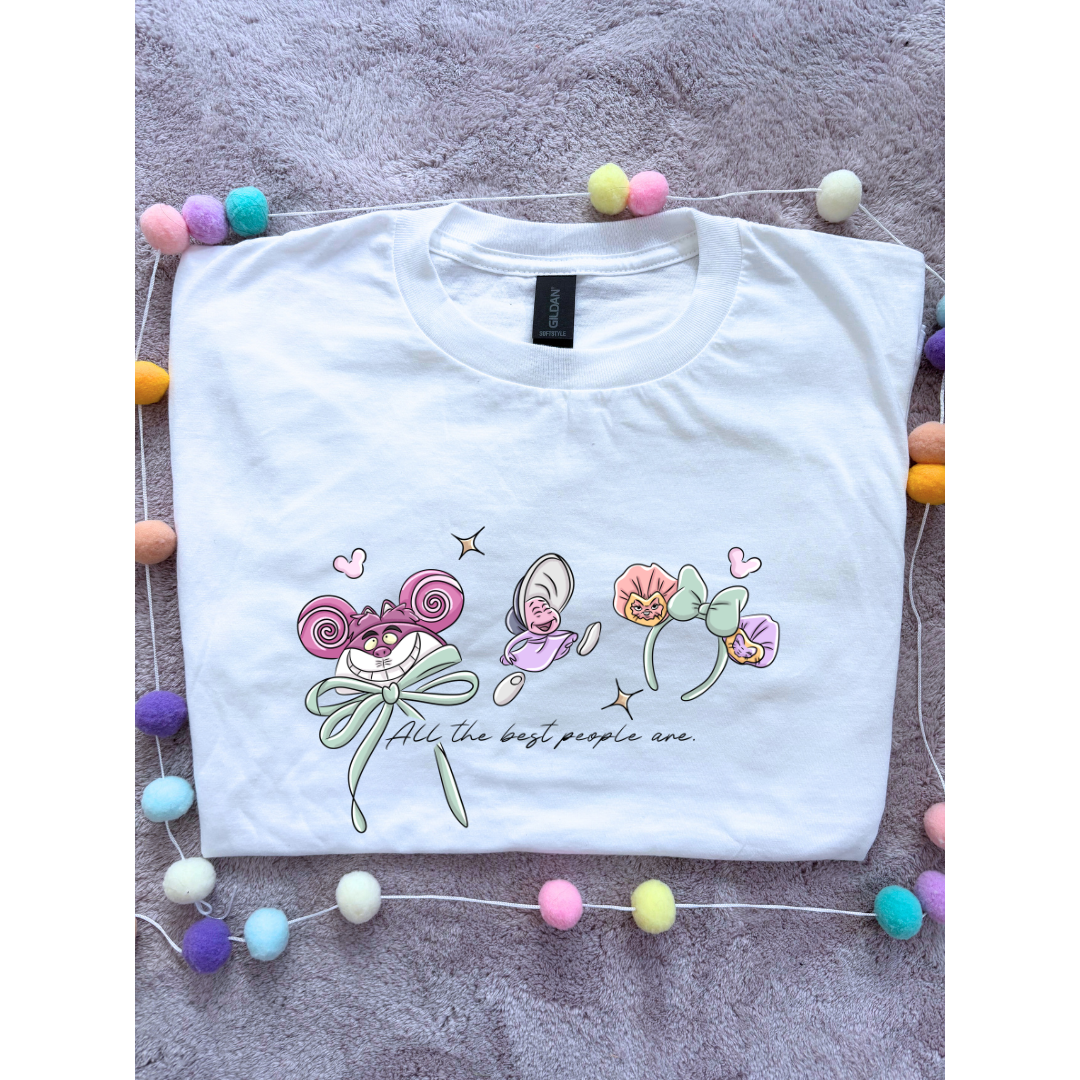 Alice, Smiley Cat Ears Inspired Ears T-Shirt, Florida, Orlando - Adults & Kids Sizes - Cotton T-Shirt