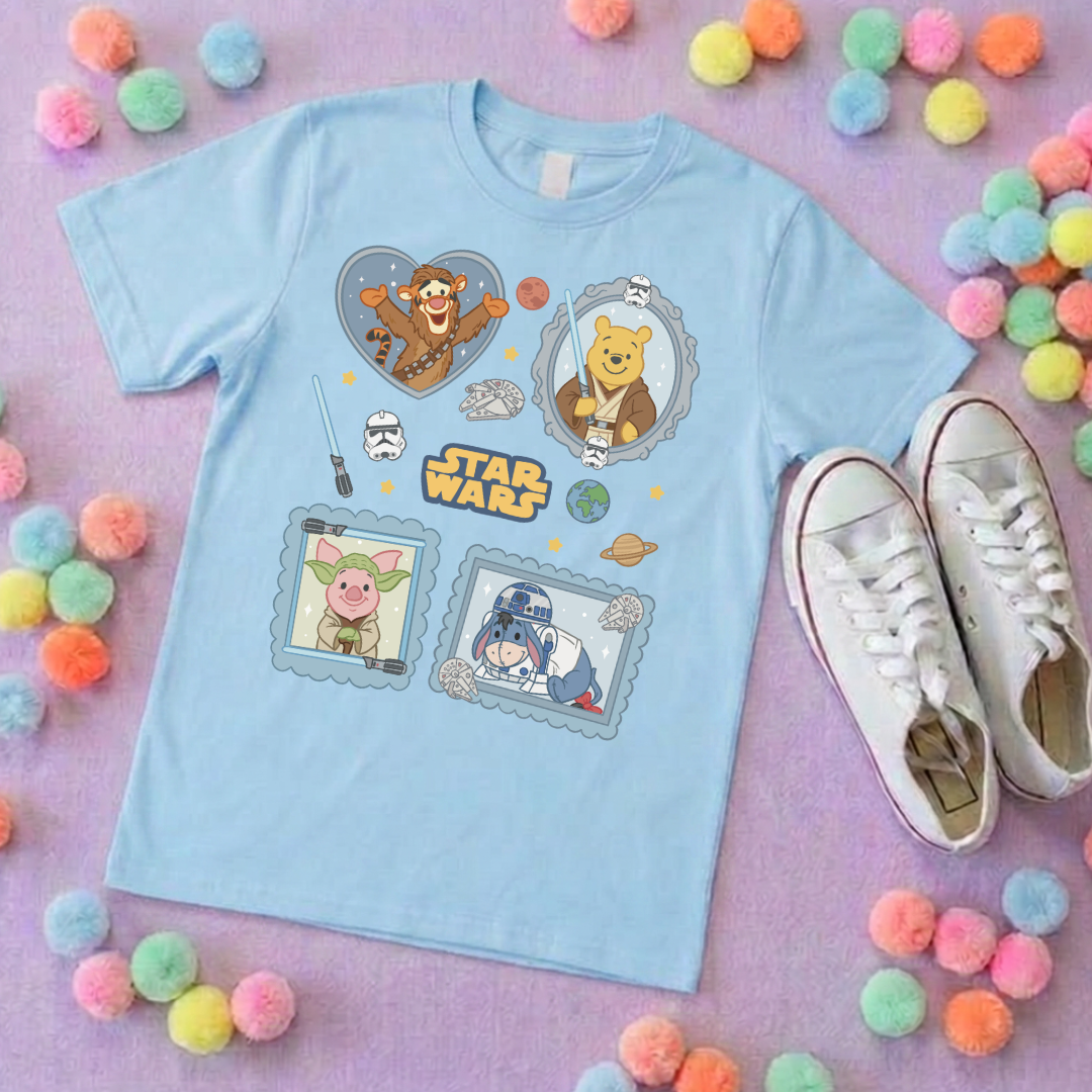 Galaxy Friends Park Life T-Shirt, Ears, Florida, Orlando, Cruise Holidays T-Shirts, Holiday Outfits - Adults & Kids Sizes - Cotton T-Shirt