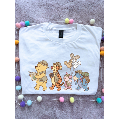 Pooh Animal Kingdom Safari Park Life T-Shirt, Ears, Florida, Orlando, Cruise Holidays T-Shirts, Holiday Outfits - Adults & Kids Sizes - Cotton T-Shirt
