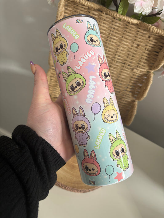 Labubu Inspired Tumbler 20oz Hot and Cold Drinks
