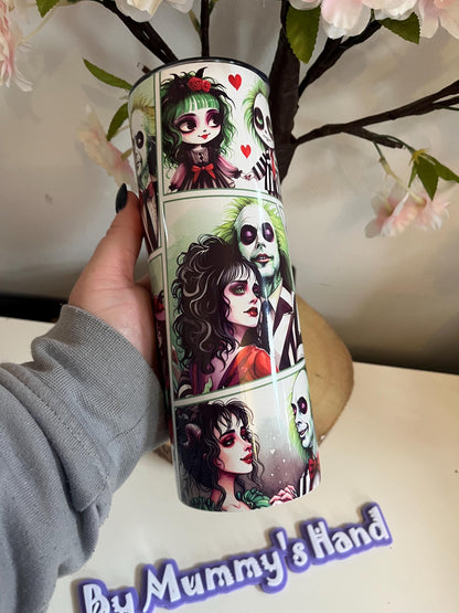 Beetlejuice 20oz Tumbler, Beetlejuice 2 Tumbler, Halloween, Pumpkin Spice, Lydia Deetz, 20oz Tumbler, Hot and Cold Drinks