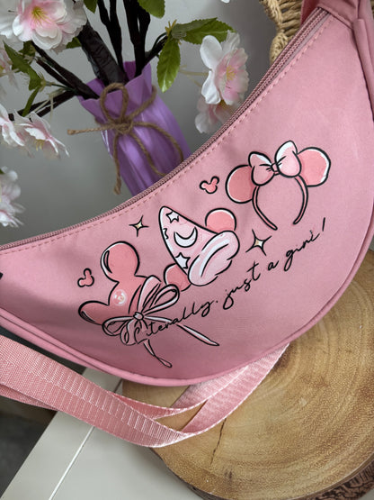 Magical Kingdom, Magic Mouse Dumpling Bags, Printed Inspired Make Up Bags, Ears Bags, Florida, Orlando, Paris, Crossbody Bum Bag