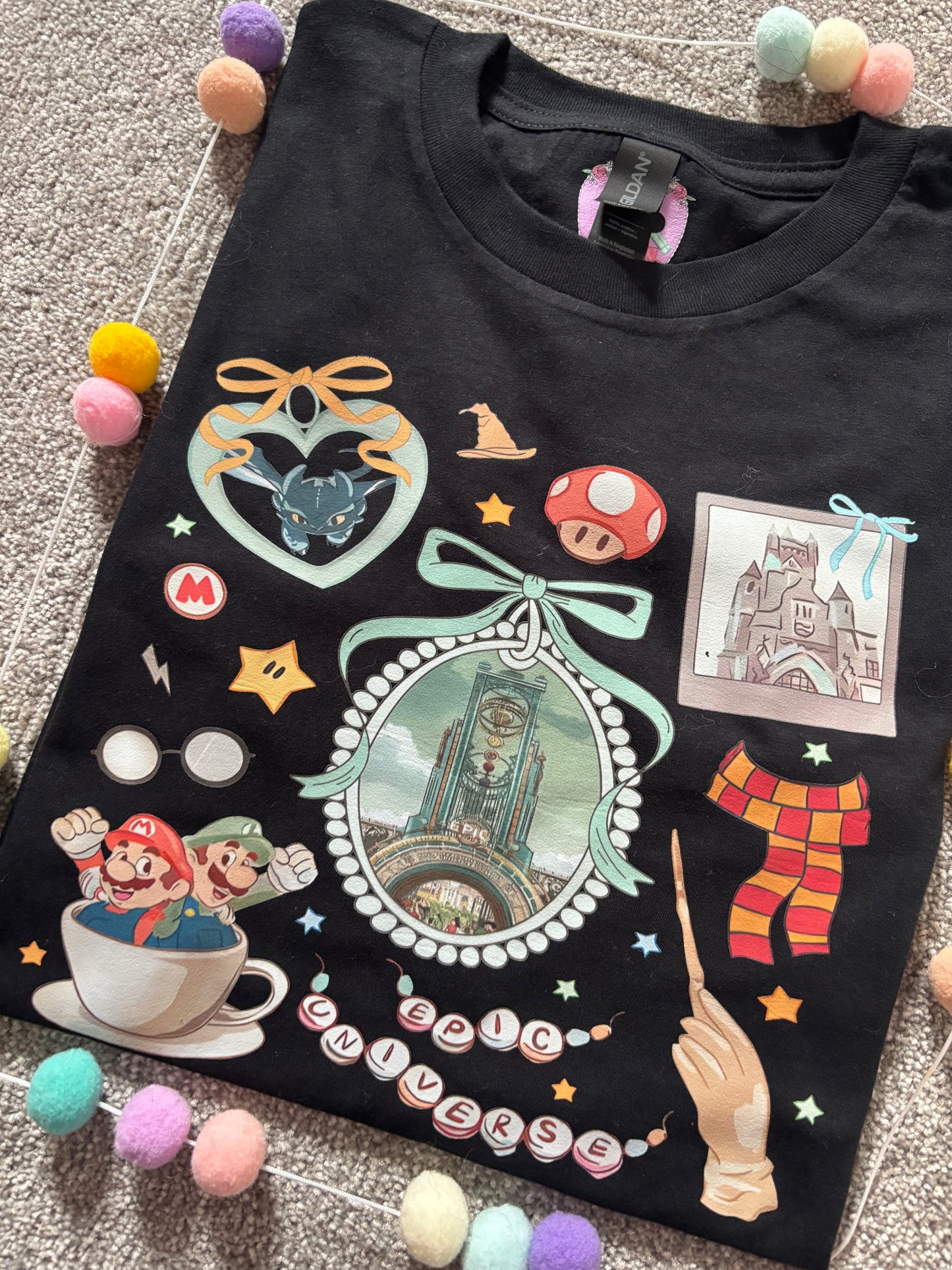 Universe Epic Inspired Printed T-Shirt, Theme Park, Orlando, Inspired Character T-Shirts - Adults & Kids Sizes - Cotton T-Shirt