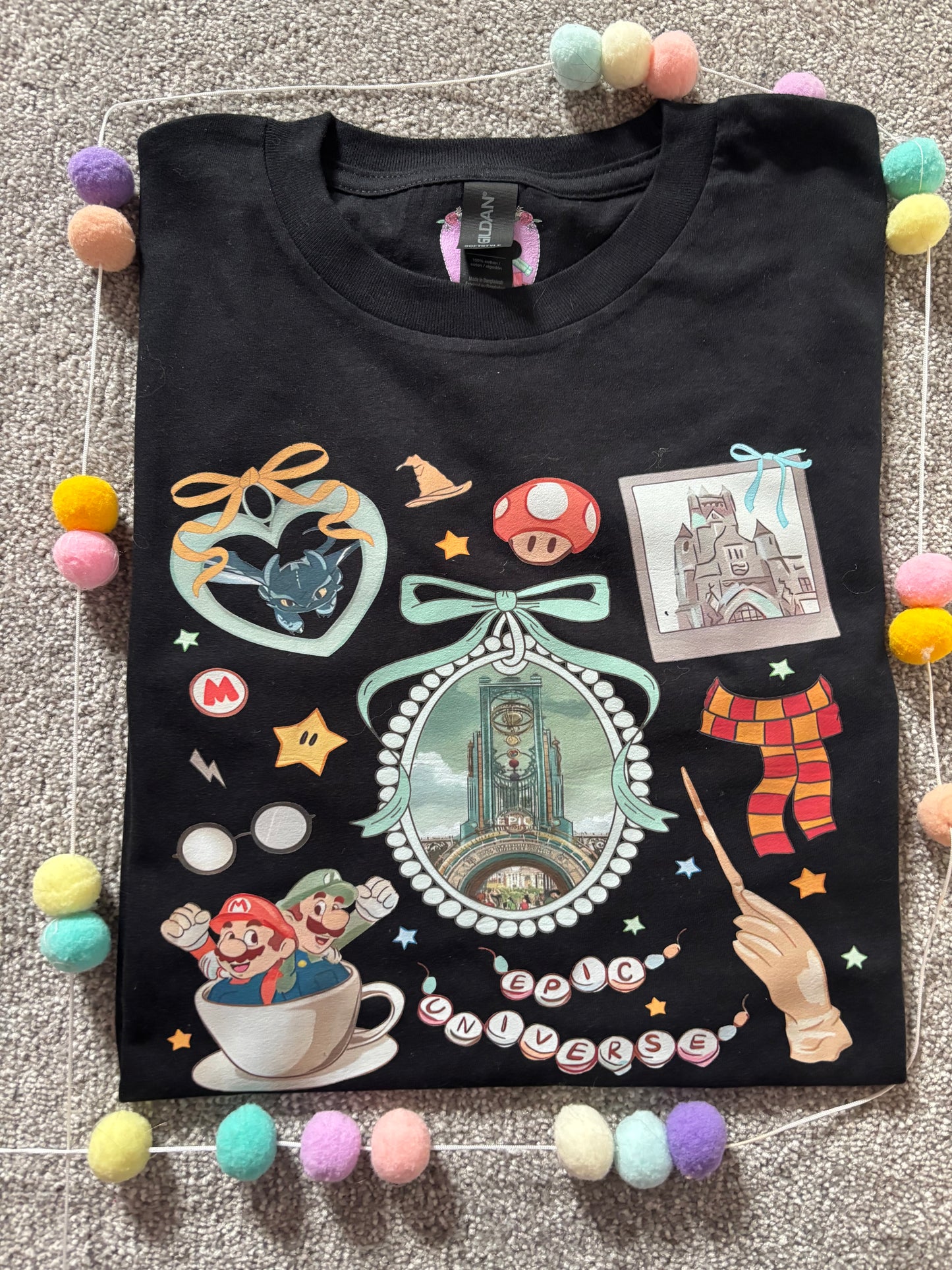 Universe Epic Inspired Printed T-Shirt, Theme Park, Orlando, Inspired Character T-Shirts - Adults & Kids Sizes - Cotton T-Shirt