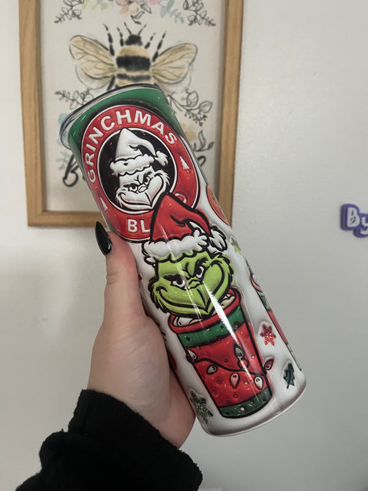 Grinch Inspired Hot and Cold 20oz Tumbler for Coffee and Travel - Bottle, Water Bottles