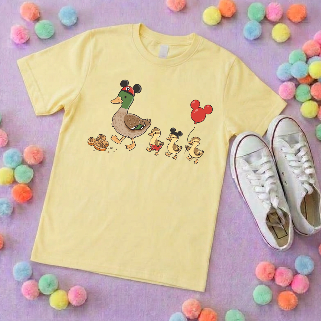 Park Ducks, Park Life T-Shirt, Ears, Florida, Orlando, Cruise Holidays T-Shirts, Holiday Outfits - Adults & Kids Sizes - Cotton T-Shirt