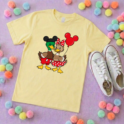 Park Ducks Duo, Park Life T-Shirt, Ears, Florida, Orlando, Cruise Holidays T-Shirts, Holiday Outfits - Adults & Kids Sizes - Cotton T-Shirt