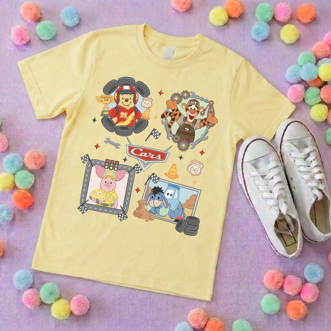 Cars Besties Park Life T-Shirt, Ears, Florida, Orlando, Cruise Holidays T-Shirts, Holiday Outfits - Adults & Kids Sizes - Cotton T-Shirt