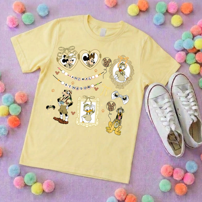 Animal Kingdom Inspired Printed Sand T-Shirt, Safari, Tree of Life, Inspired Character T-Shirts - Adults & Kids Sizes - Cotton T-Shirt