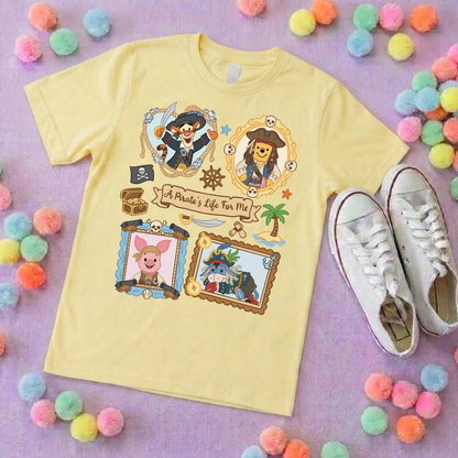Pirate Besties Park Life T-Shirt, Ears, Florida, Orlando, Cruise Holidays T-Shirts, Holiday Outfits - Adults & Kids Sizes - Cotton T-Shirt