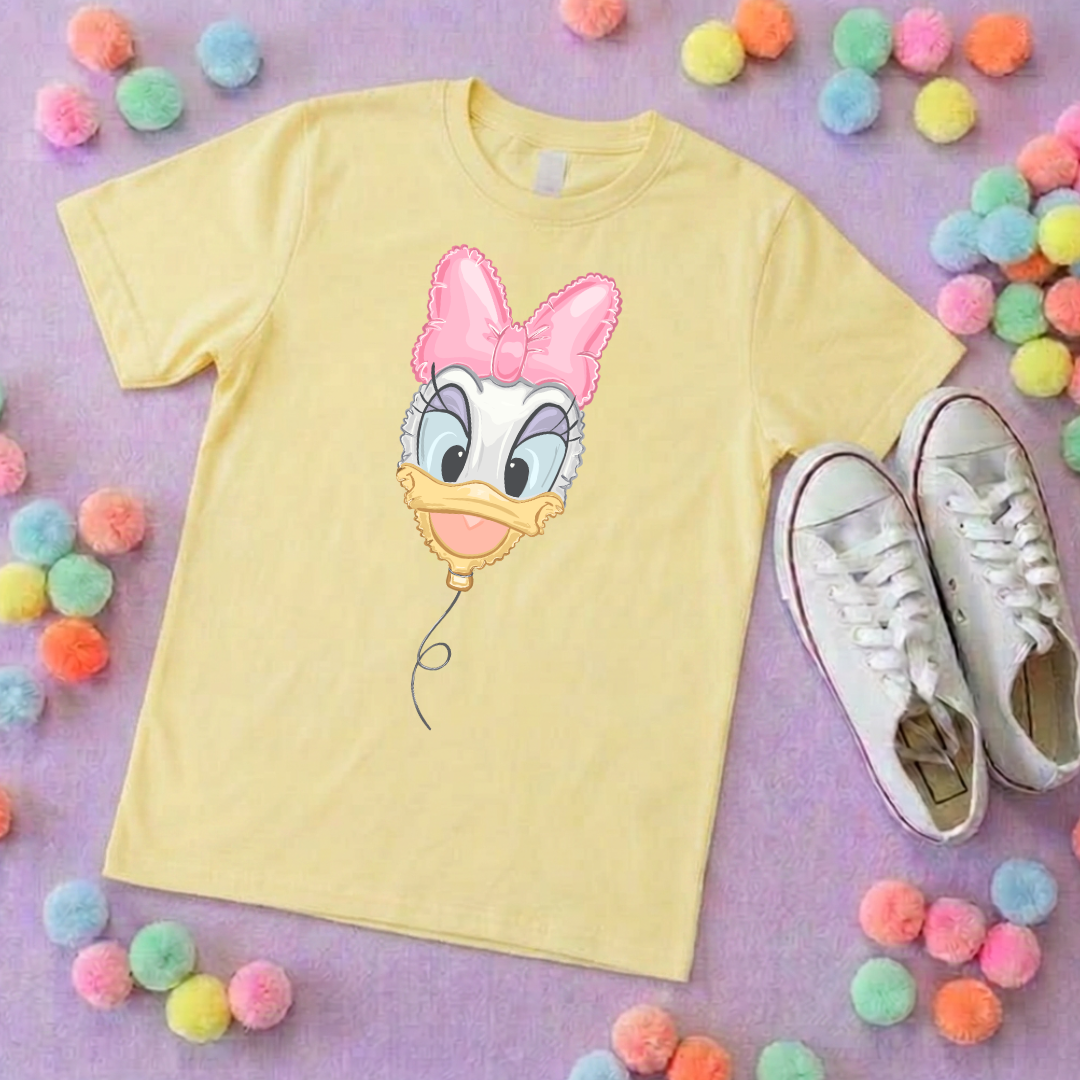 Daisy Balloon, Printed T-Shirt, Florida, Orlando, Magical World - Adults & Kids Sizes
