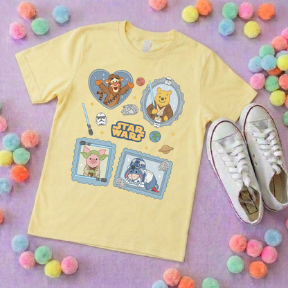 Galaxy Friends Park Life T-Shirt, Ears, Florida, Orlando, Cruise Holidays T-Shirts, Holiday Outfits - Adults & Kids Sizes - Cotton T-Shirt