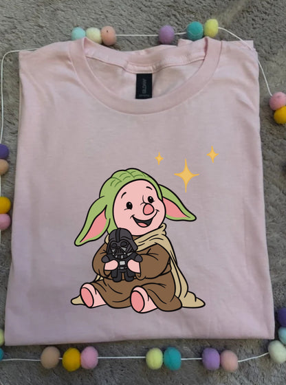 Galaxy Piglet Park Life T-Shirt, Ears, Florida, Orlando, Cruise Holidays T-Shirts, Holiday Outfits - Adults & Kids Sizes - Cotton T-Shirt