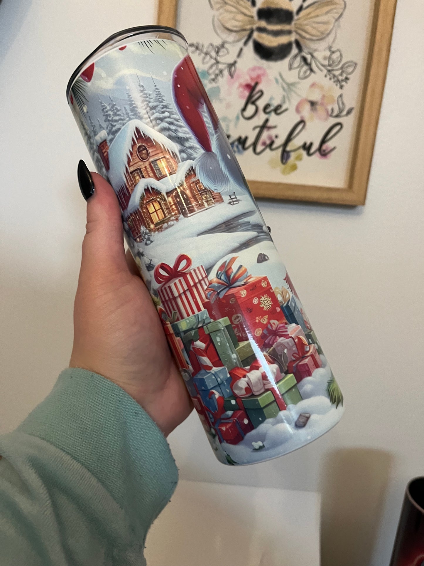 Grinch Inspired Hot and Cold 20oz Tumbler for Coffee and Travel - Bottle, Water Bottles
