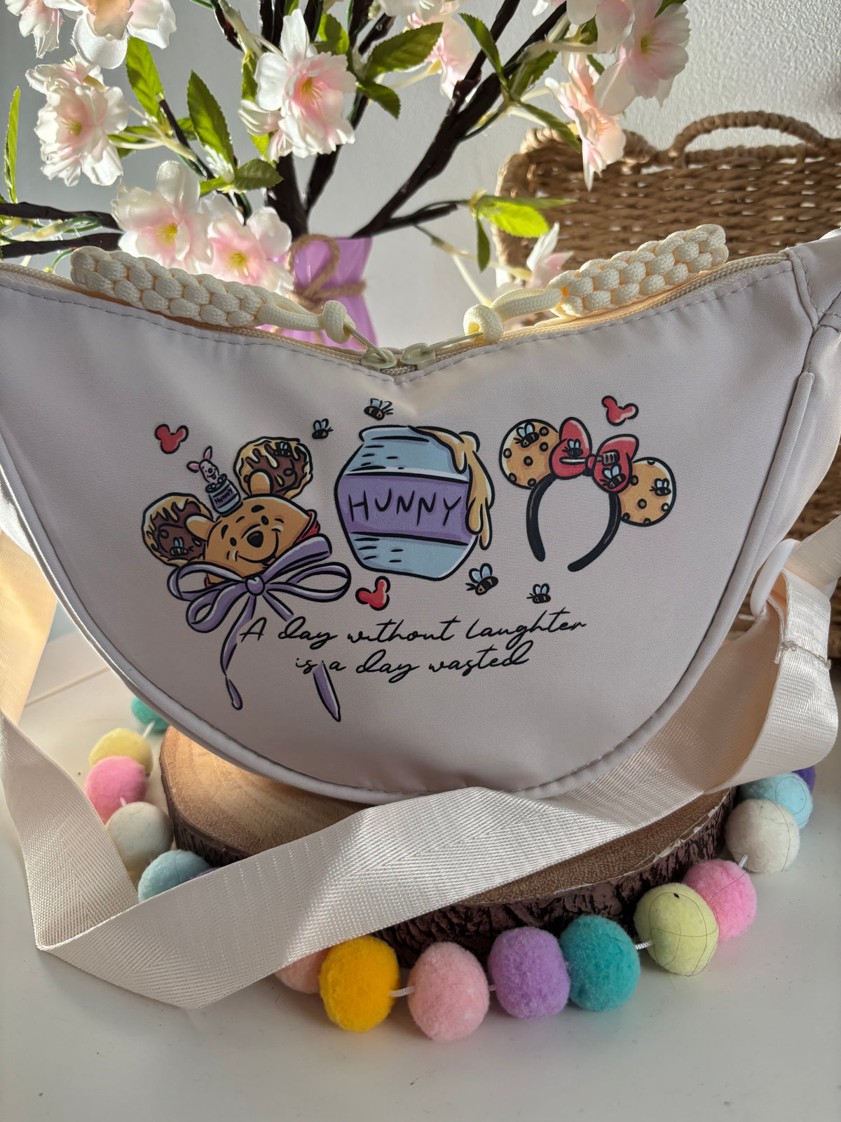 Winnie Honey Bear, Bum Bag, Printed Inspired Crossbody Bags, Ears Bags, Florida, Orlando, Paris, Nautical Theme Crossbody Bag