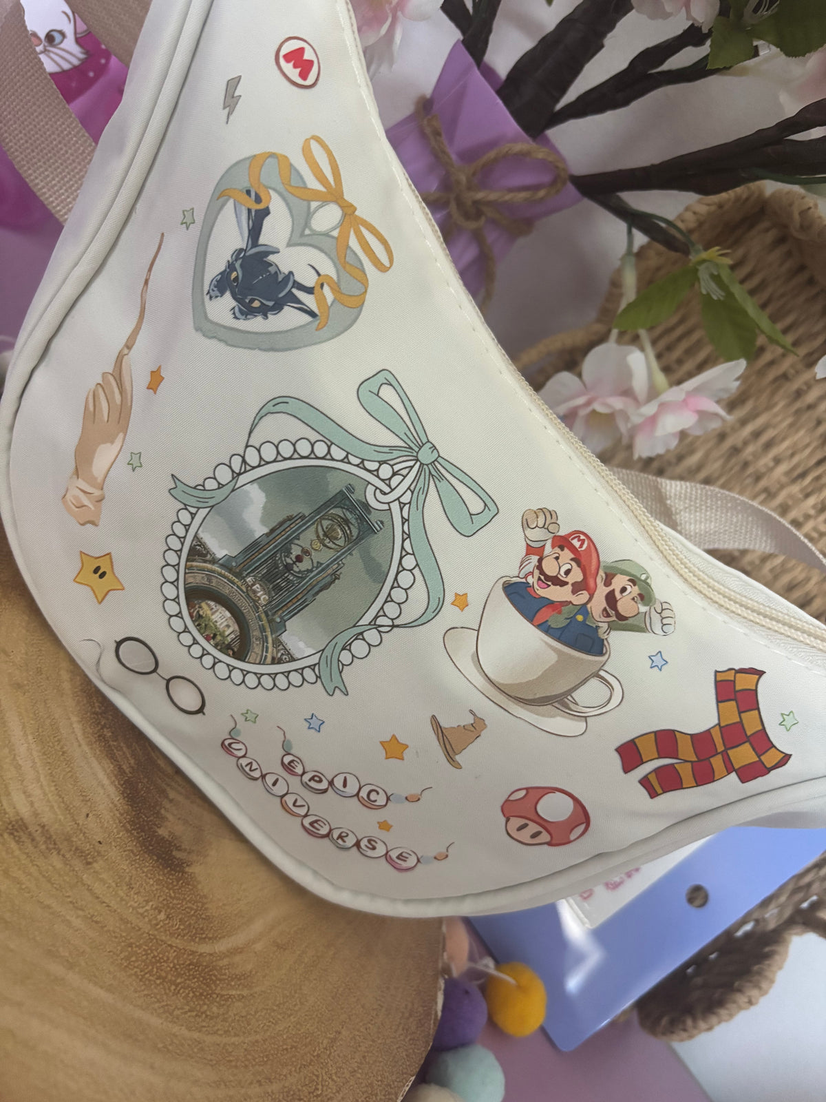 Favourite Epic, Epic Universe, Universal Dumpling Bags, Printed Inspired Cross Body Bags, Theme Park Bags, Florida, Orlando, Paris