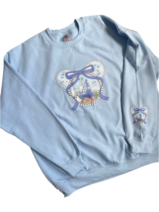 Cute Bow Hollywood Studios Detailed Sweatshirt - Kid and Adult Sizes