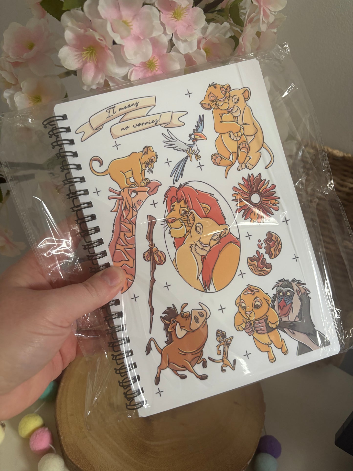 Lion King “No Worries” A5 Spiral Notebook