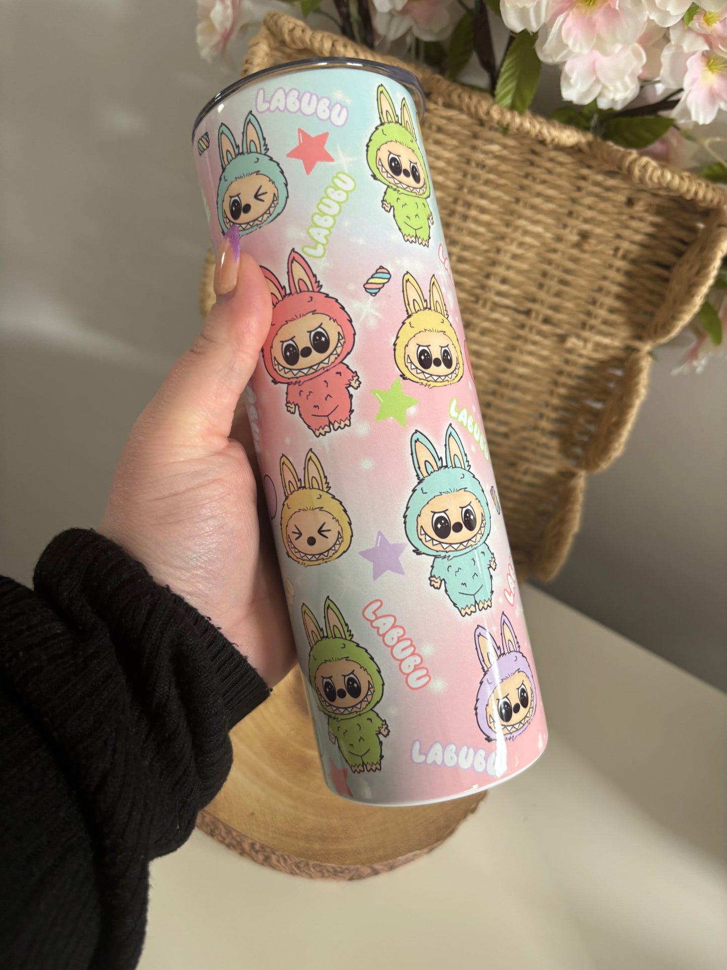 Labubu Inspired Tumbler 20oz Hot and Cold Drinks