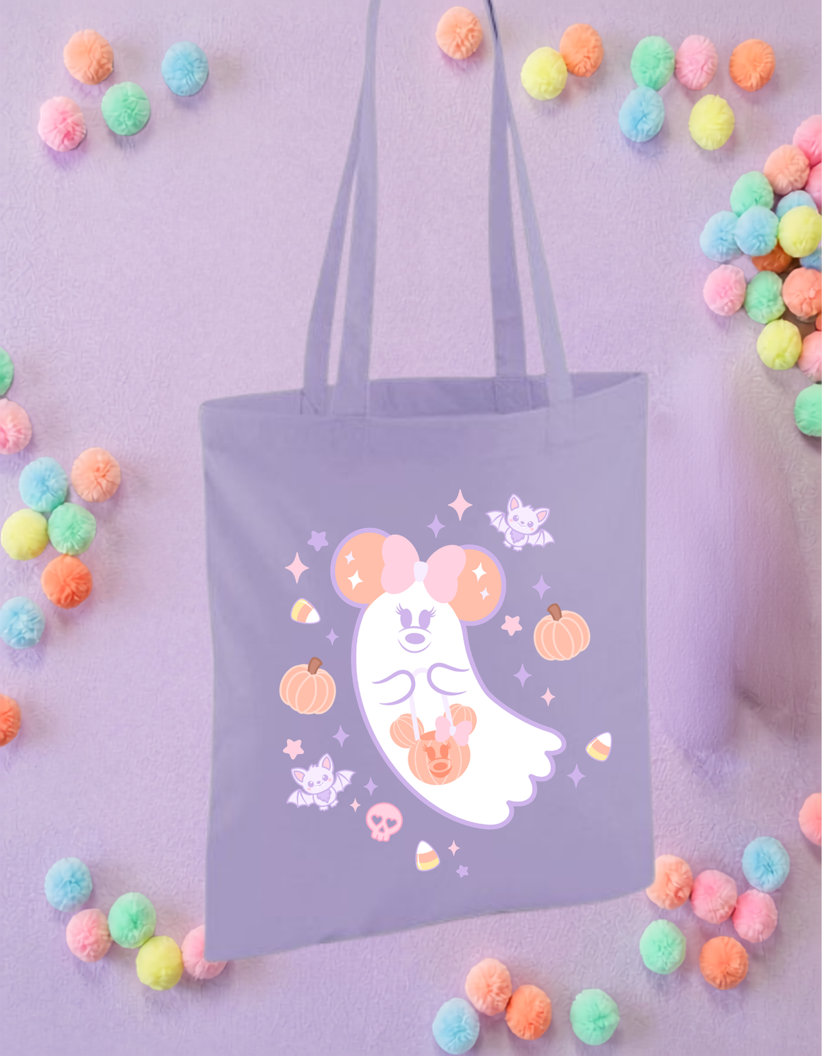 Ghosties Tote Bags, Cotton Canvas Tote Bags, Printed Inspired Tote Bags, Shopper Bags