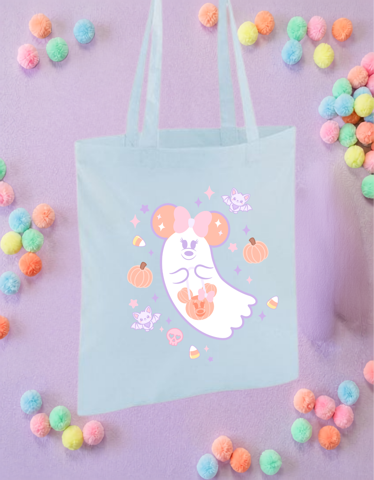 Ghosties Tote Bags, Cotton Canvas Tote Bags, Printed Inspired Tote Bags, Shopper Bags