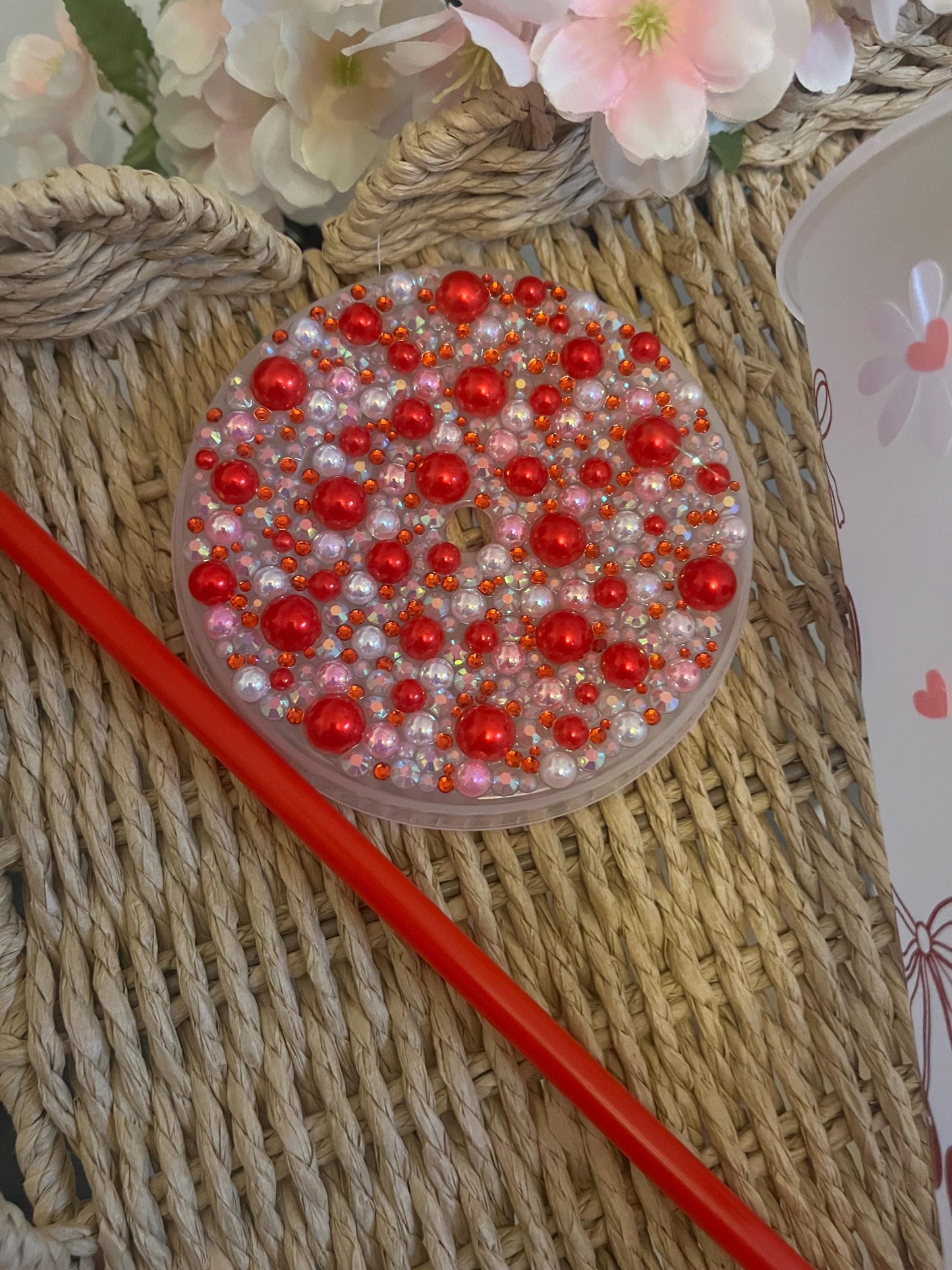 Cherry Daisy Cold Cup, Cherry Theme Daisie Theme, Cherry Vibe, Summer Drinks, Personalised Cold Cup, Iced Coffee Cup, Summer Cup
