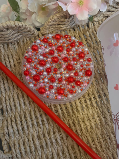 Cherry Daisy Cold Cup, Cherry Theme Daisie Theme, Cherry Vibe, Summer Drinks, Personalised Cold Cup, Iced Coffee Cup, Summer Cup