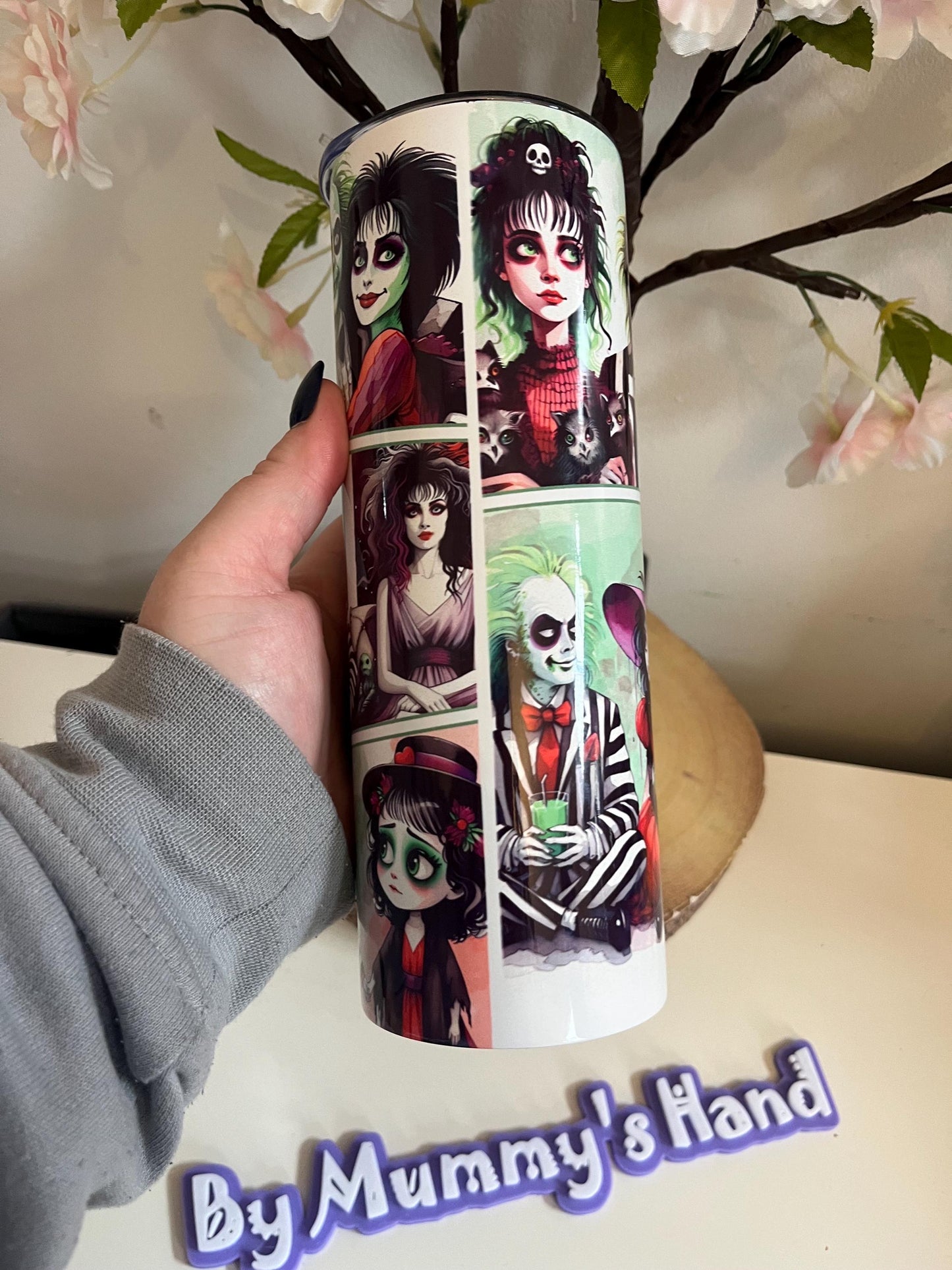 Beetlejuice 20oz Tumbler, Beetlejuice 2 Tumbler, Halloween, Pumpkin Spice, Lydia Deetz, 20oz Tumbler, Hot and Cold Drinks