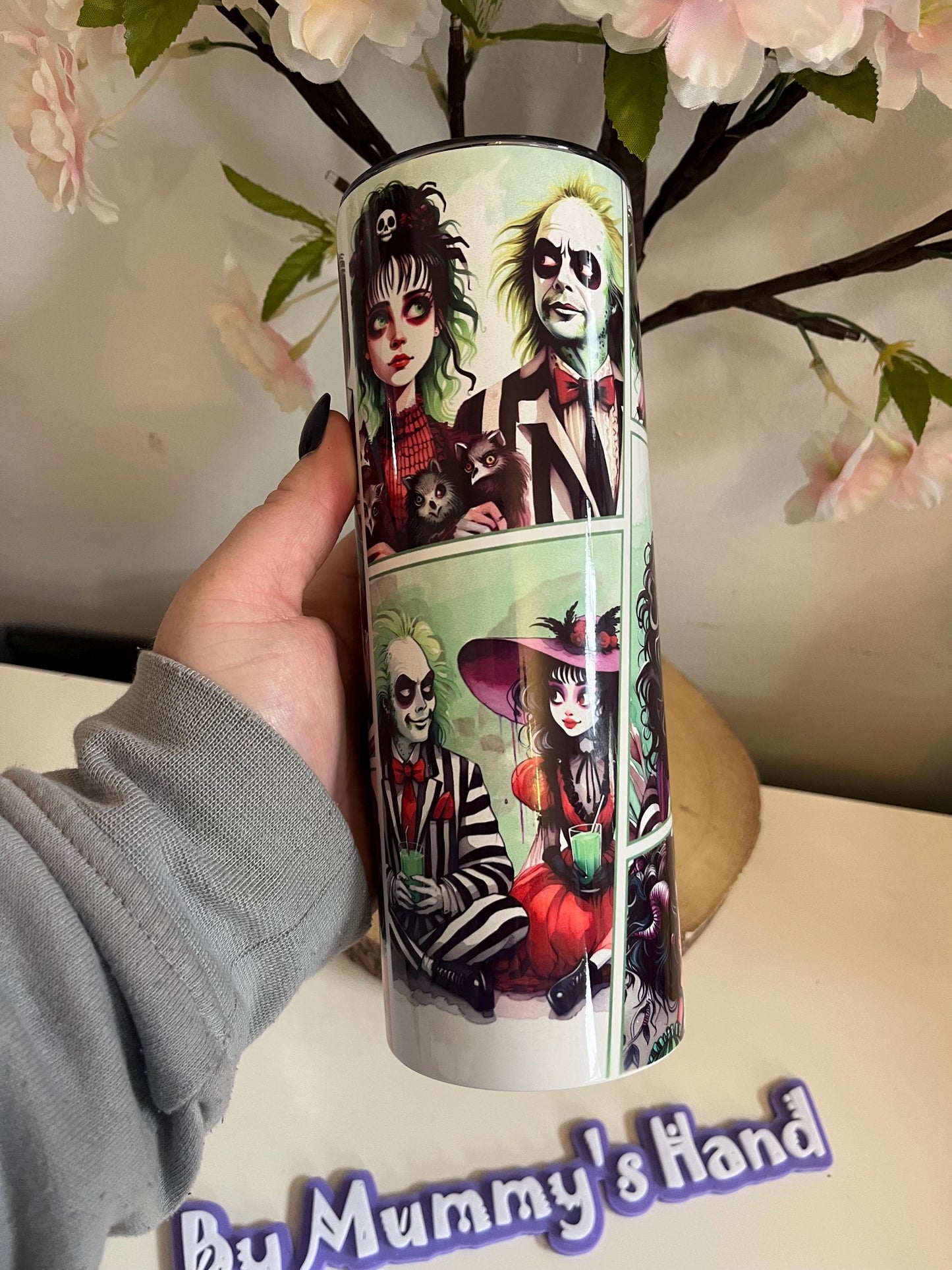 Beetlejuice 20oz Tumbler, Beetlejuice 2 Tumbler, Halloween, Pumpkin Spice, Lydia Deetz, 20oz Tumbler, Hot and Cold Drinks