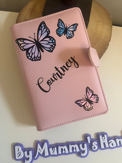 Budget Binders, Personalised Designed Budgetting, Butterfly Theme, New Year, Cash Budgetting