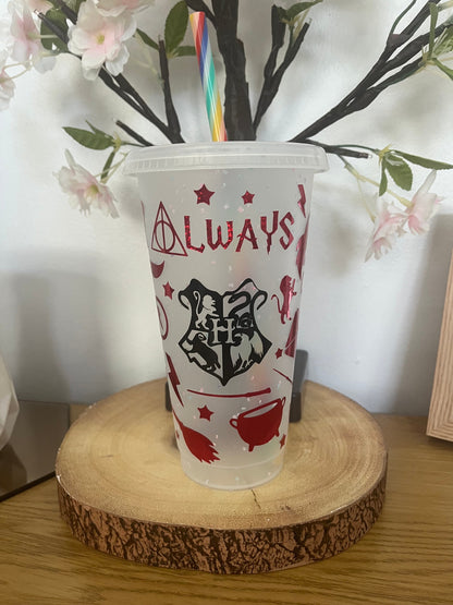 Personalised Cold Cups, Harry Potter Tumbler, Colour Changing Cold Cups, Harry Potter Cold Cup, Hogwarts, Griffindor