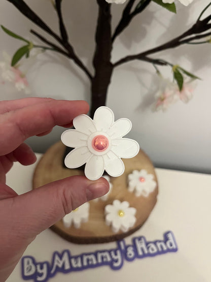 Daisy Flower, 3D Printed Straw Topper, Summer Cup, Cold Cup Straw Topper, Cup Accessories, Handmade