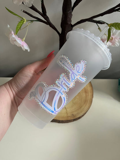 Bridesmaid Flower Girl Cold Cup, Wedding Day Gifts, For Weddings, Bridesmaid Gifts, Personalised Wedding Favours, Flower Girl, Bride