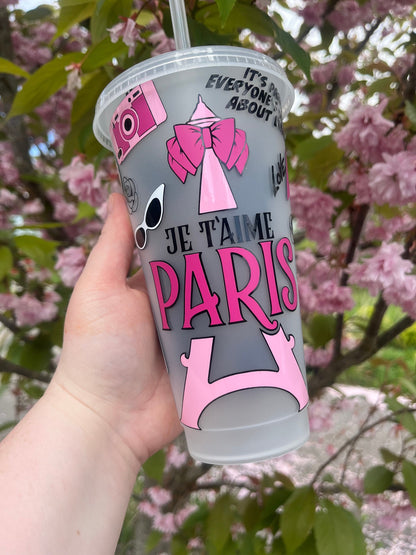 Paris, Emily Show, Cold Cups, Emily in Paris, Book Lovers, Cold Cup Tumbler, Cold Cups, TV Style, Starbucks Tumbler