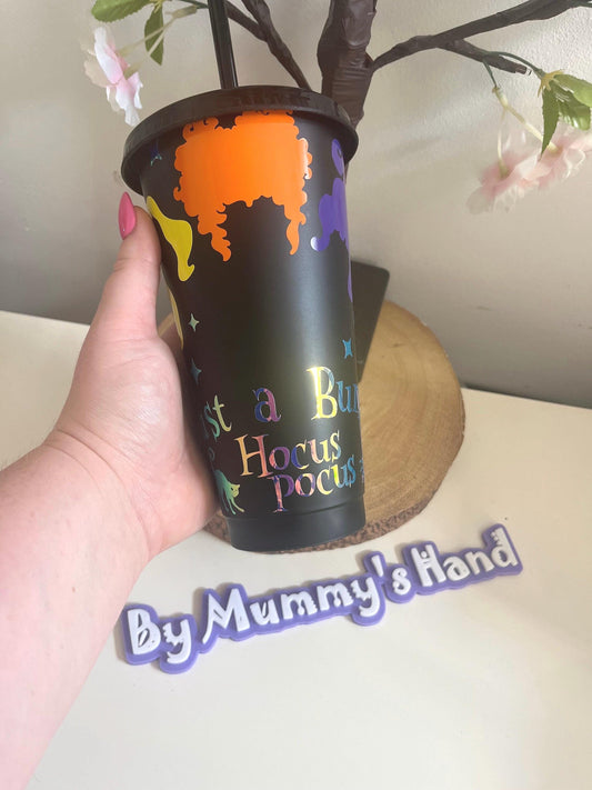 Personalised Cold Cups, Hocus Pocus Cold Cup Tumbler, Colour Changing Cold Cups, Witch Decor, Hocus Pocus Movie