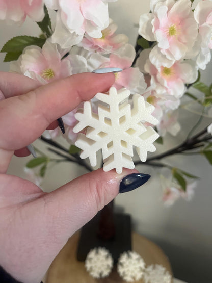 White Snowflake 3D Printed Straw Topper, Christmas Cup, Cold Cup Straw Topper, Cup Accessories, Tumbler Accessories