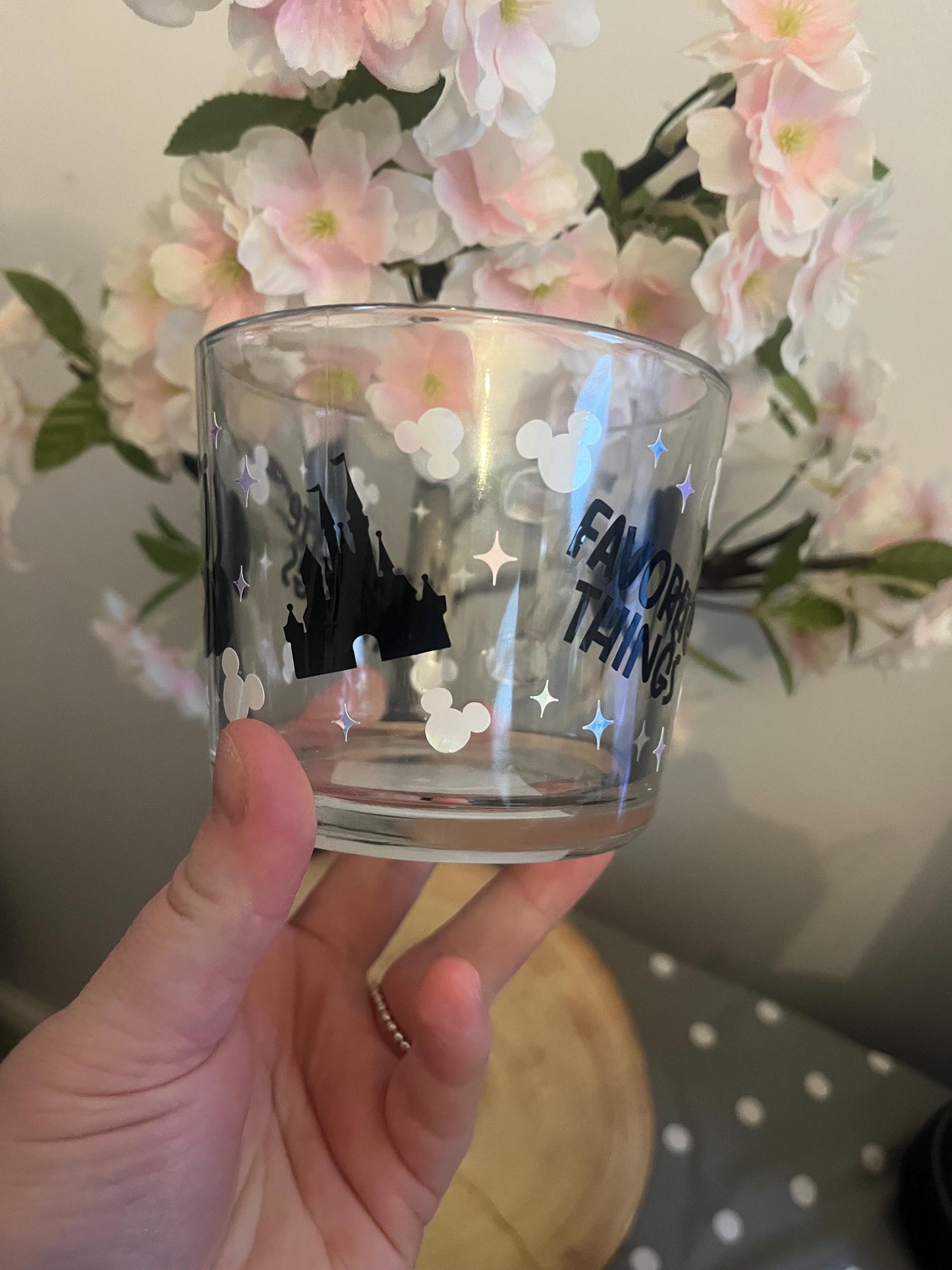 Personalised Glass Mug, Favourite Things Glass Mug, Inspired Decor, Disney Inspired Glass Mug, Glass Mugs