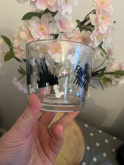 Personalised Glass Mug, Favourite Things Glass Mug, Inspired Decor, Disney Inspired Glass Mug, Glass Mugs
