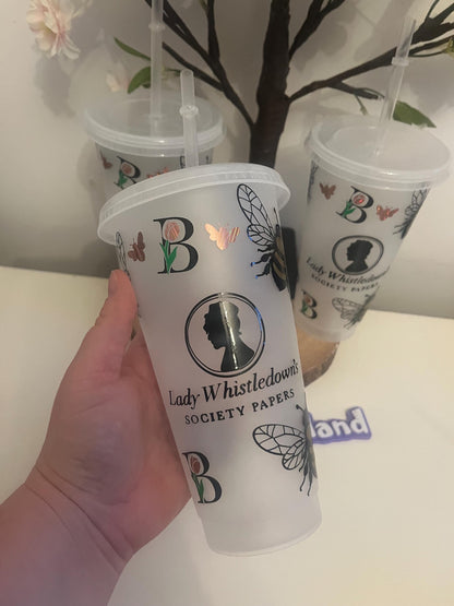 Whistledown Lady, High Society, Cold Cups, Julia Quinn, Book Lovers, Cold Cup Tumbler, Cold Cups, Bee Style, 24oz Tumbler