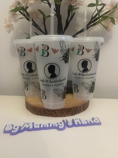 Whistledown Lady, High Society, Cold Cups, Julia Quinn, Book Lovers, Cold Cup Tumbler, Cold Cups, Bee Style, 24oz Tumbler