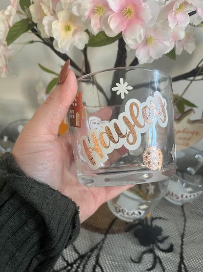 Personalised Glass Mug, Christmas Cookies Glass Mug, Christmas Decor, Christmas Cookies Decor, Glass Mugs
